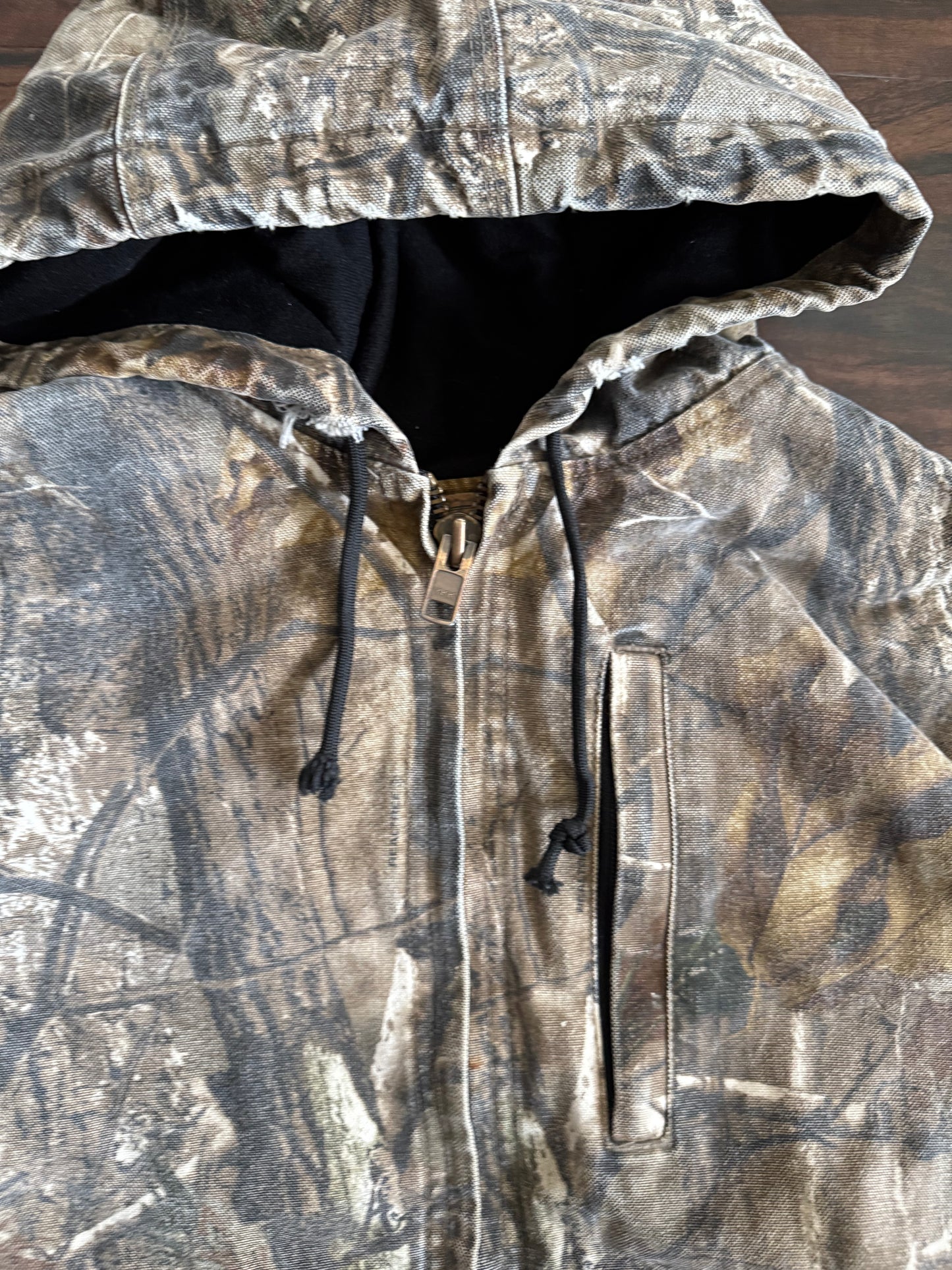 Vintage Levi’s Real Tree Camouflage Hooded Canvas Jacket- M