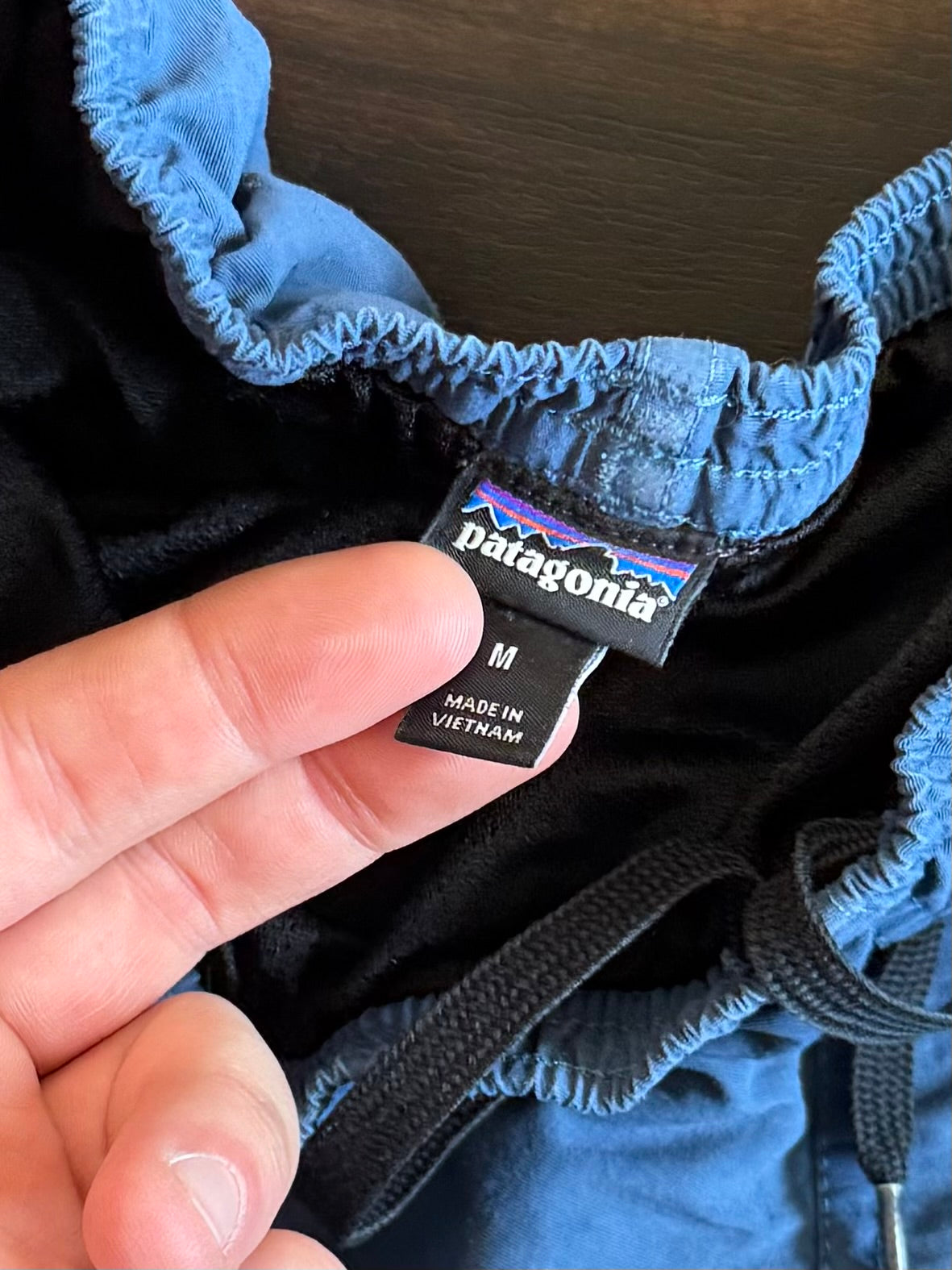 Patagonia Blue Nylon Athletic Shorts- 32