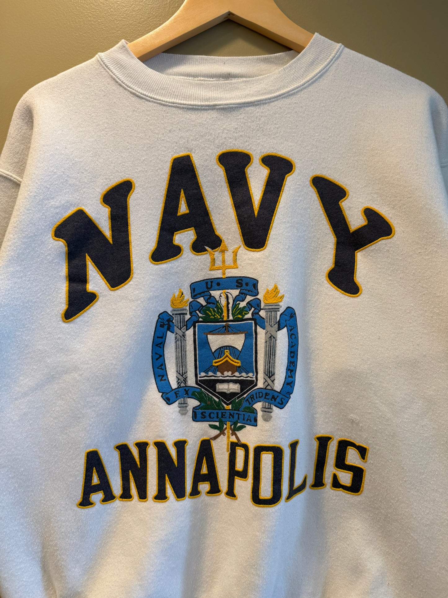 Vintage Navy Annapolis Crewneck Sweatshirt- S/M