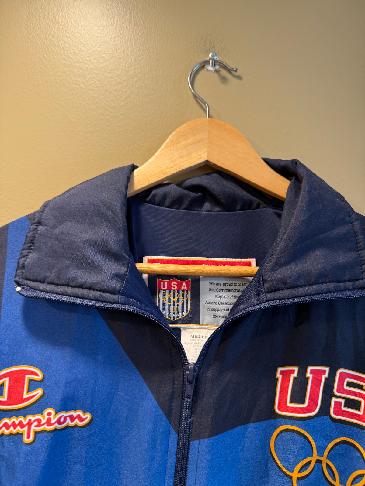 Vintage 1996 Atlanta Olympics Champion Windbreaker Jacket- M