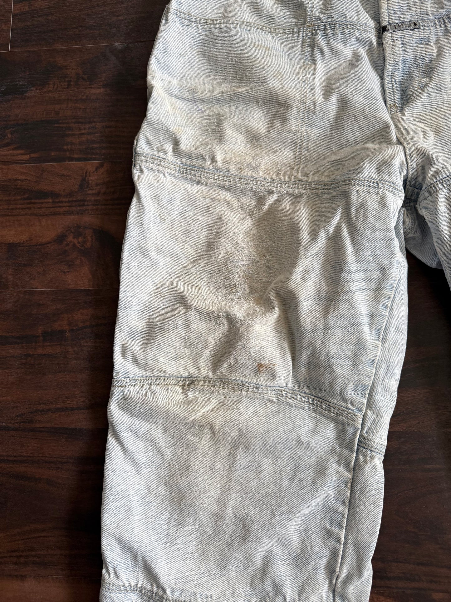 Vintage Girbaud Light Wash Distressed Denim Jeans- 36x29