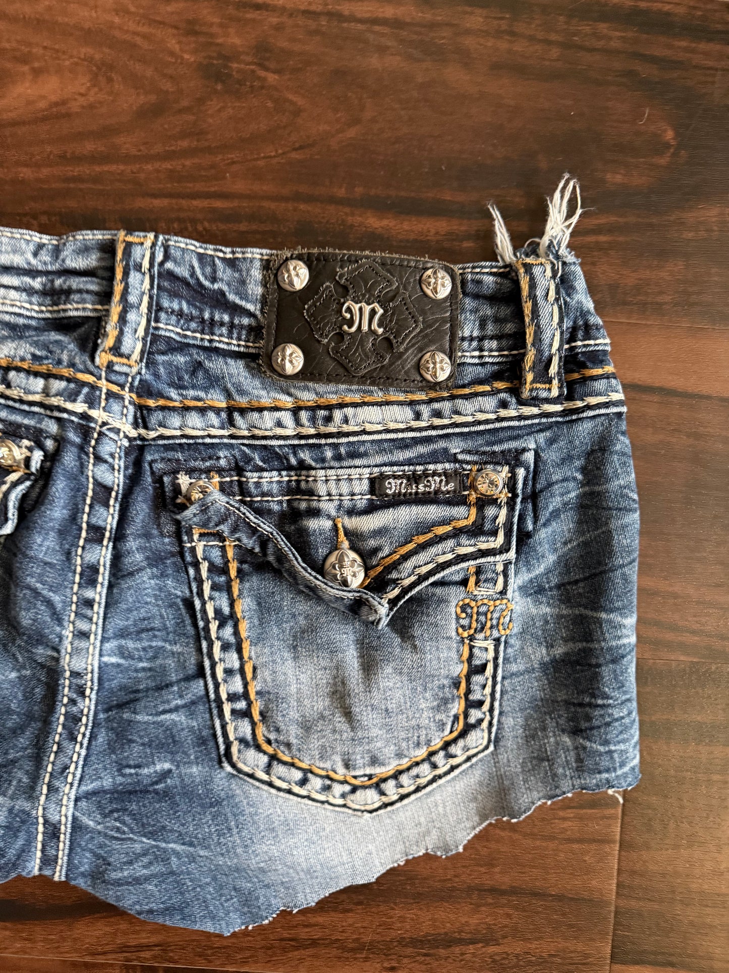 Vintage Y2K Miss Me Denim Jean Shorts- 30
