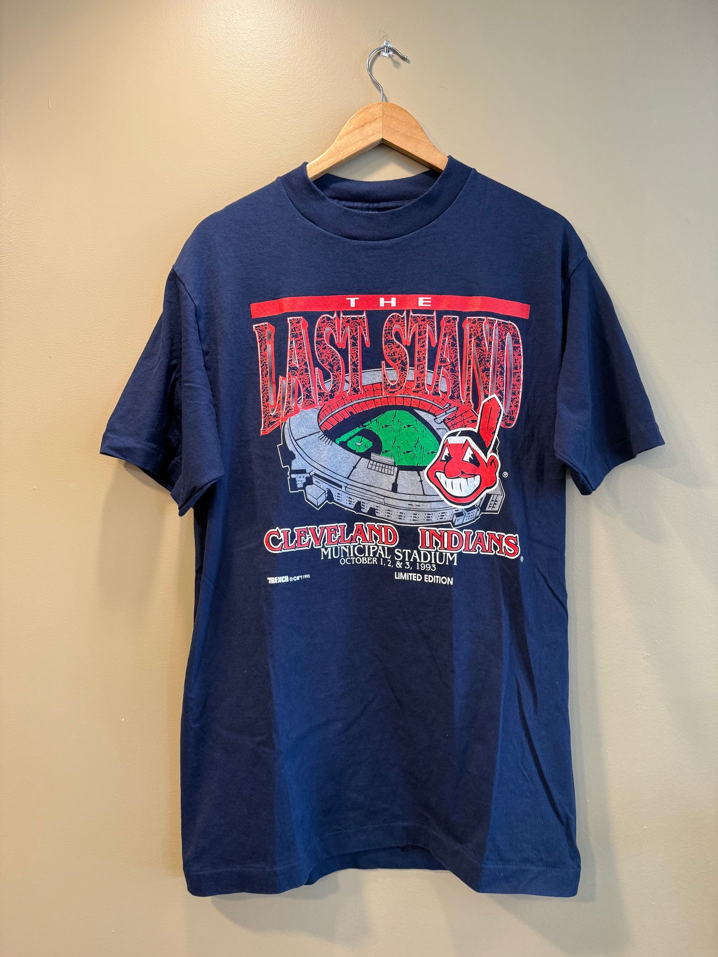 Vintage Cleveland Indians The Last Stand Municipal Stadium T-Shirt- L