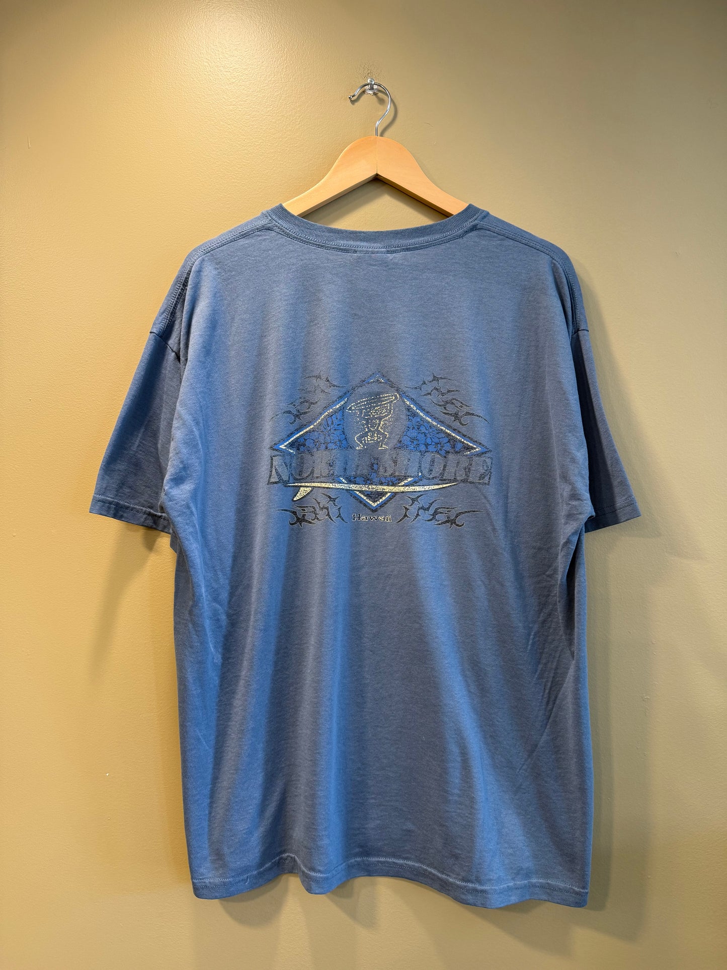 Vintage North Shore Hawaii Blue T-Shirt- XL