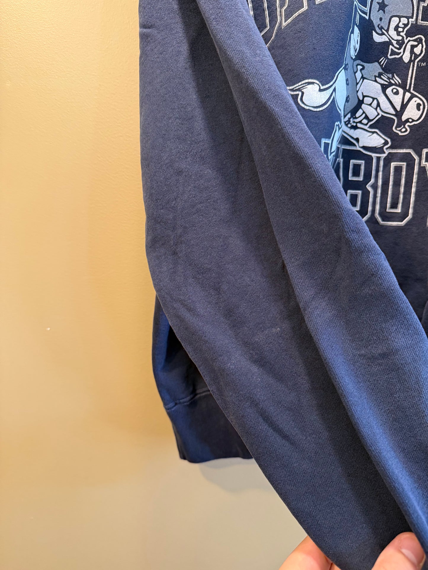 Vintage Champion Dallas Cowboys Navy Blue NFL Sweatshirt- XXL
