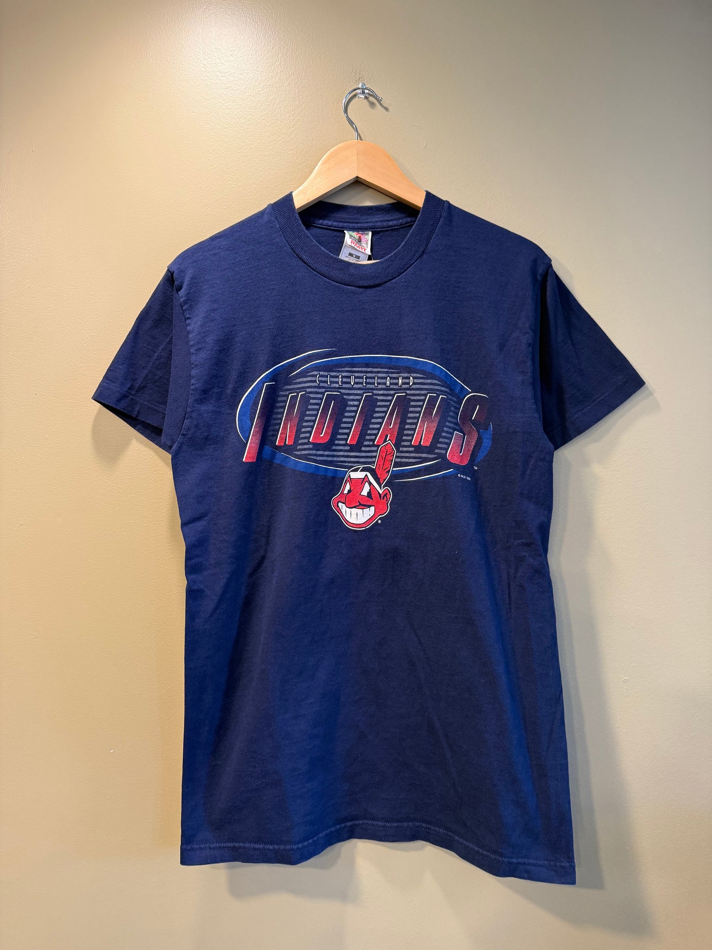Vintage Cleveland Indians Navy Blue T-Shirt- M