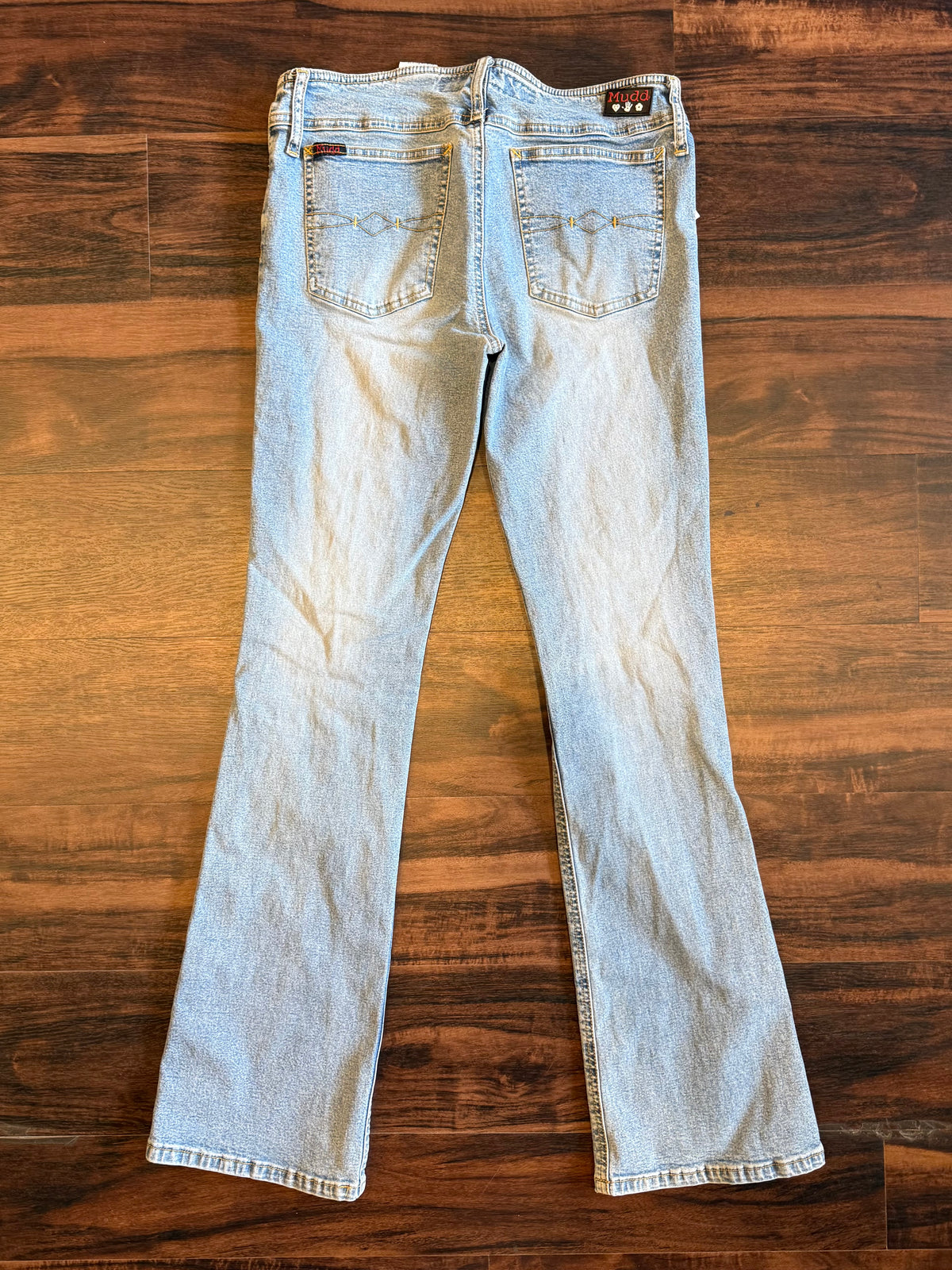 Vintage Mudd Light Wash Low Rise Boot Cut Denim Jeans- 29x32