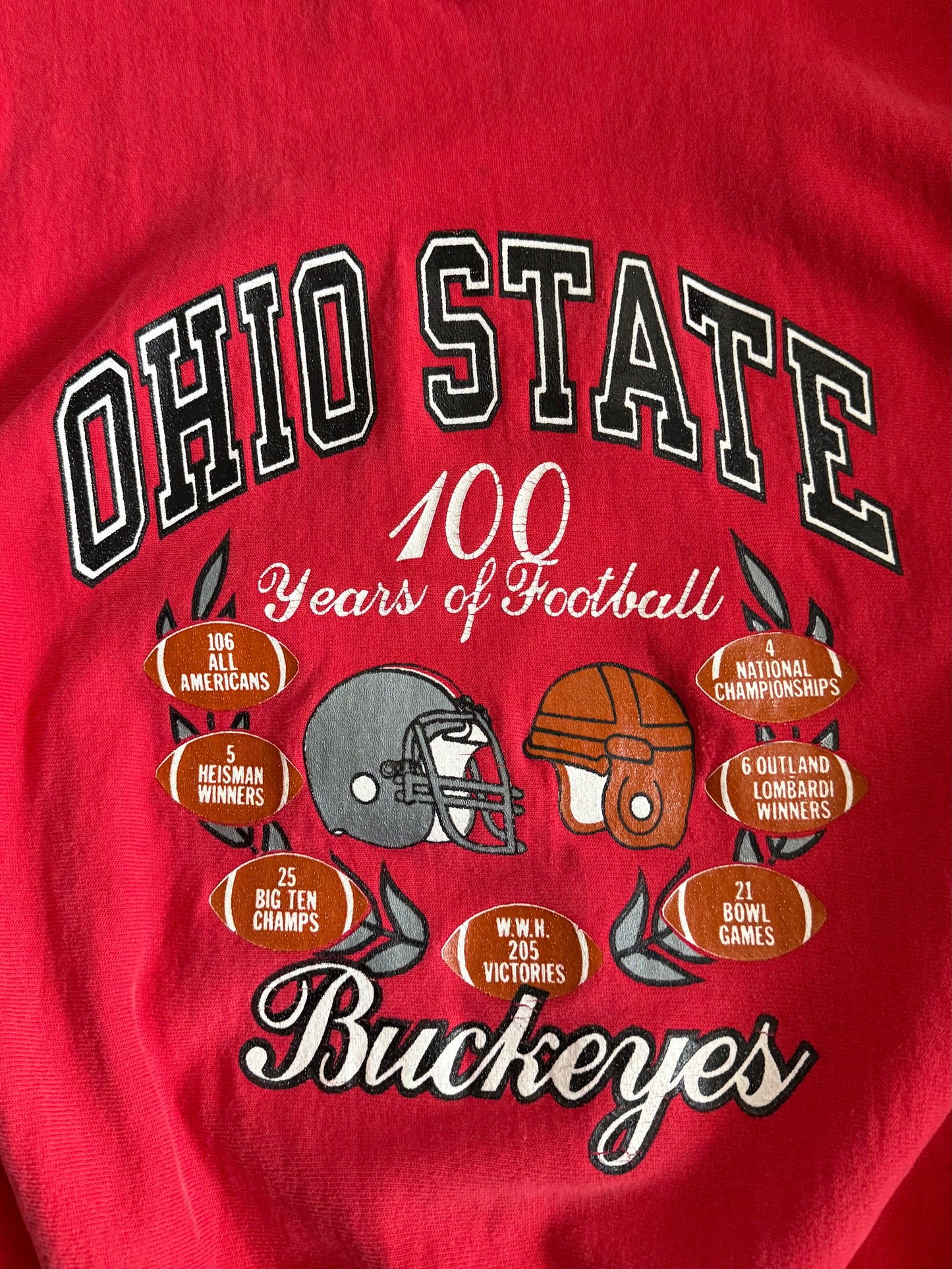 Vintage Champion Reverse Weave Ohio State Buckeyes 100 Years Crewneck Sweatshirt- M
