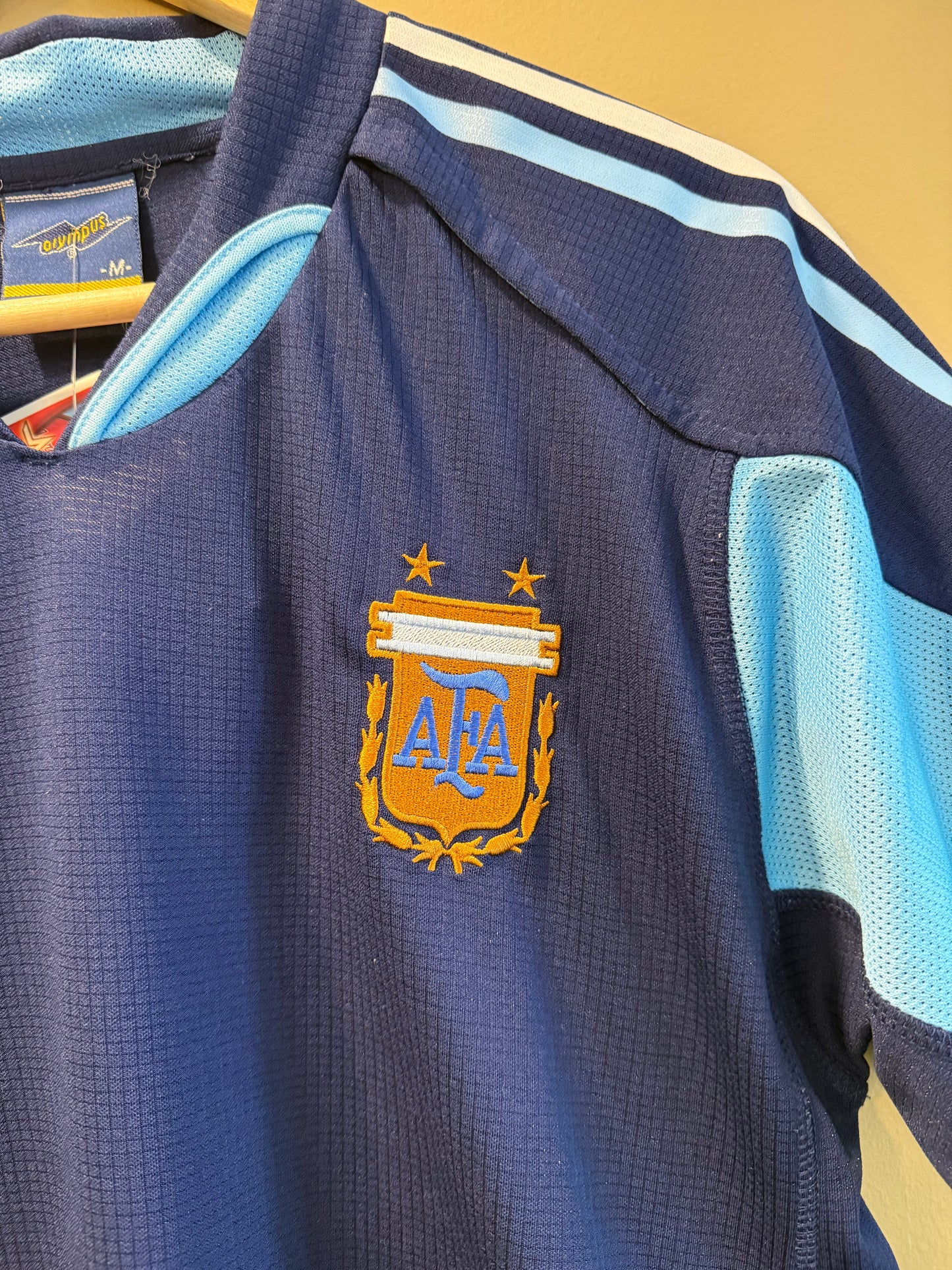 Vintage Olympus Argentina National Team Dark Blue Soccer Jersey- L