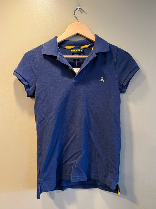 Vintage Y2K Ralph Lauren Rugby Navy Blue Woman’s Fitted Polo T-Shirt - M