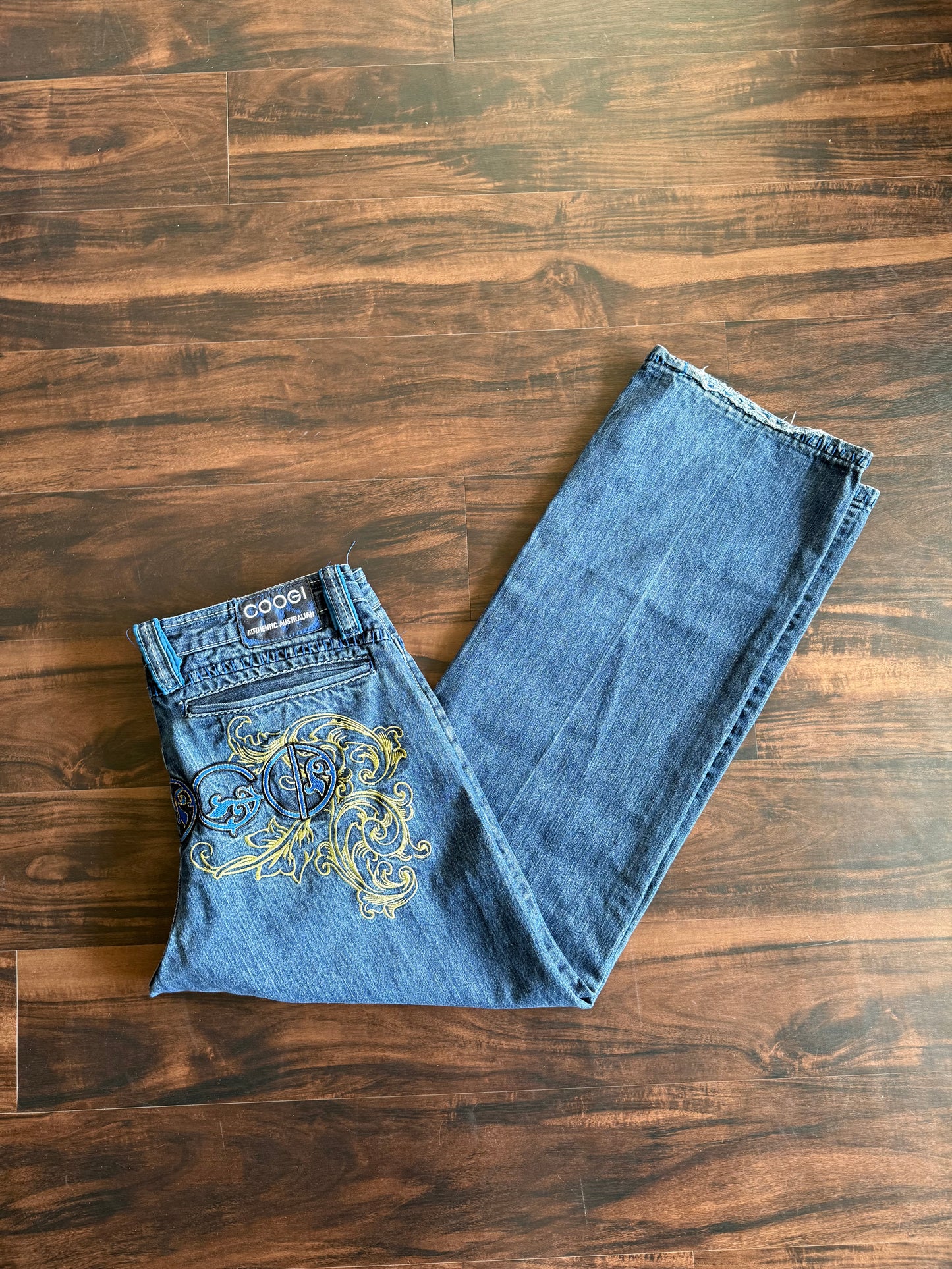 Vintage Y2K Coogi Embroidered Streetwear Denim Jean- 36x34