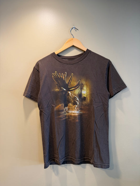 Vintage Moose Nature Brown T-Shirt- S