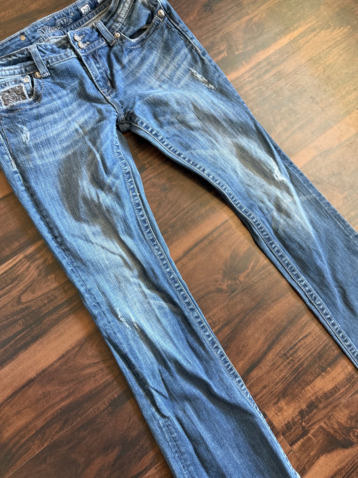 Vintage Y2K Miss Me Low Rise Flare Denim Jeans- 30x32