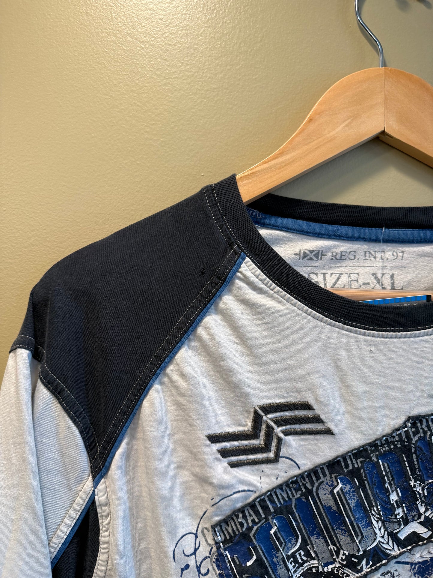 Vintage Y2K Reg. Int. 97 White Long Sleeve T-Shirt- XL