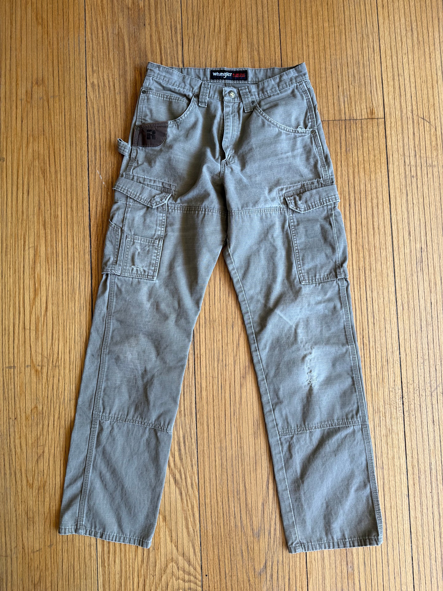 Vintage Wrangler Riggs Workwear Tan Double Knee Carpenter Pants- 28x32