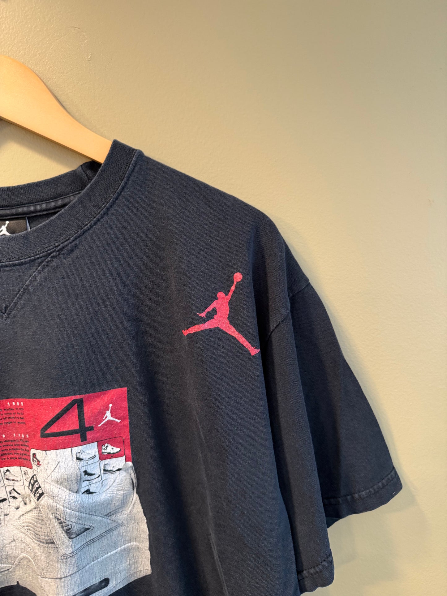 Vintage Air Jordan 4 Black T-Shirt- L