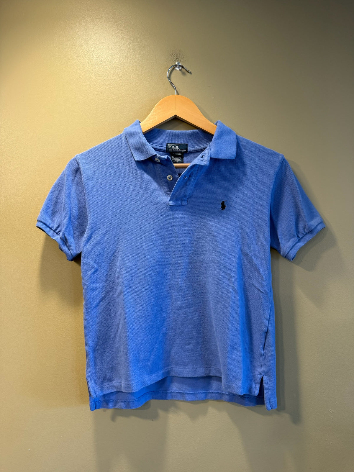 Vintage Y2K Polo Ralph Lauren Woman’s Blue Polo T-Shirt - S