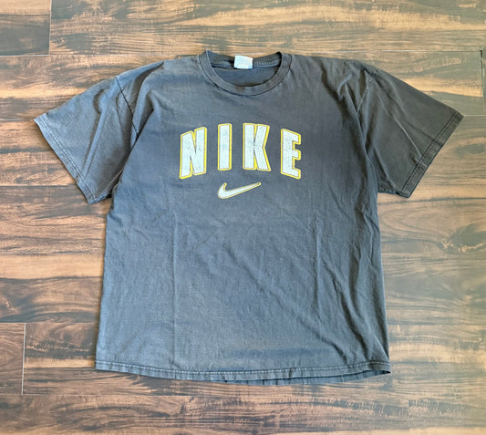 Vintage Nike Black Spell Out T-Shirt- XL