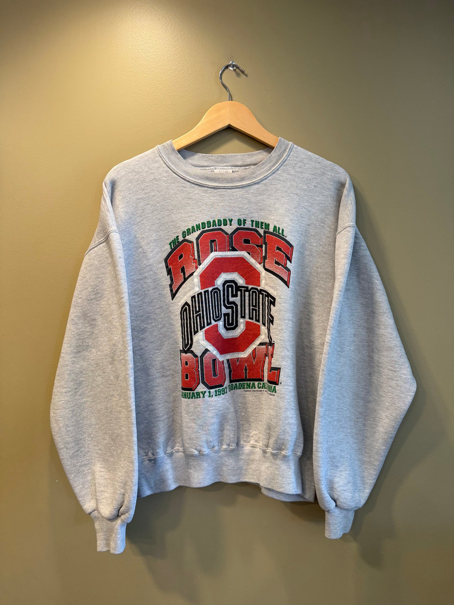 Vintage Ohio State University Rose Bowl Crewneck Sweatshirt- L