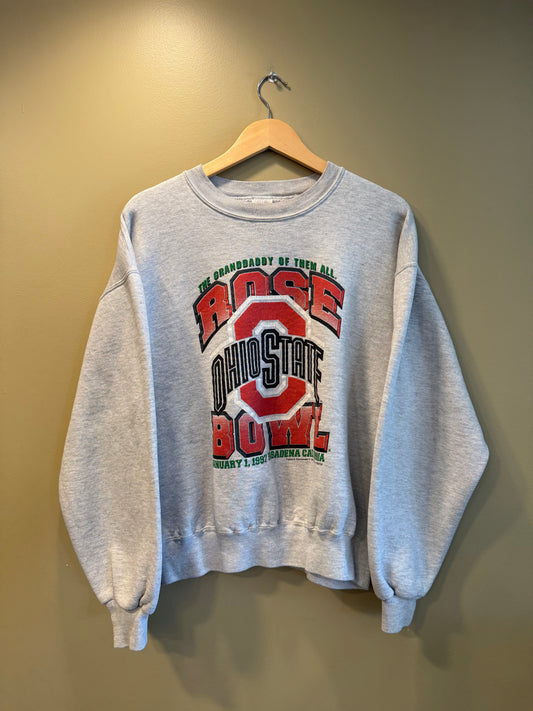 Vintage Ohio State University Rose Bowl Crewneck Sweatshirt- L