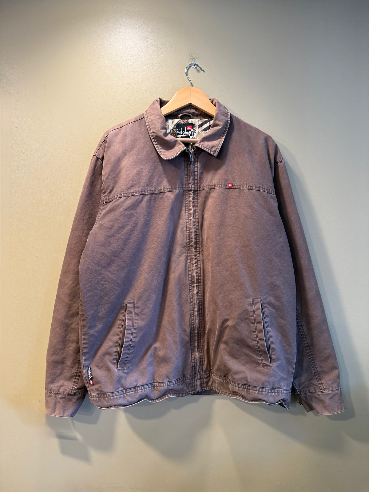 Vintage Quiksilver Brown Zip-Up Jacket- L