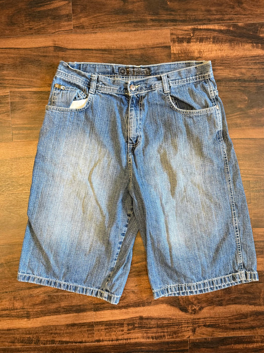 Vintage South Pole Light Wash Baggy Fit Denim Jean Shorts- 36