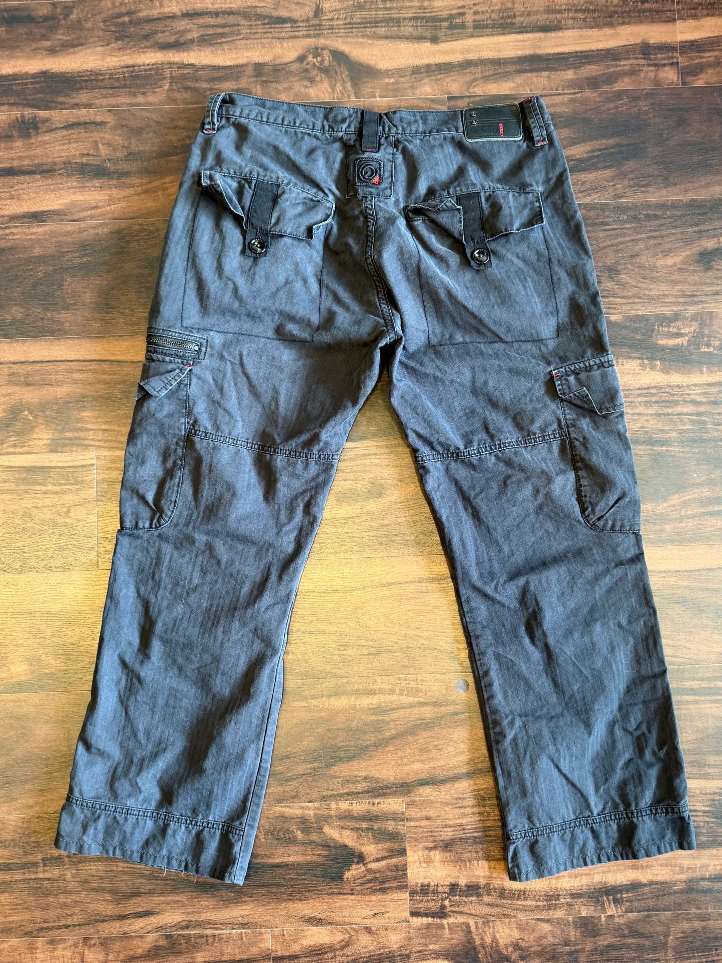 Vintage Coogi Baggy Streetwear Black Cargo Pants- 36x31