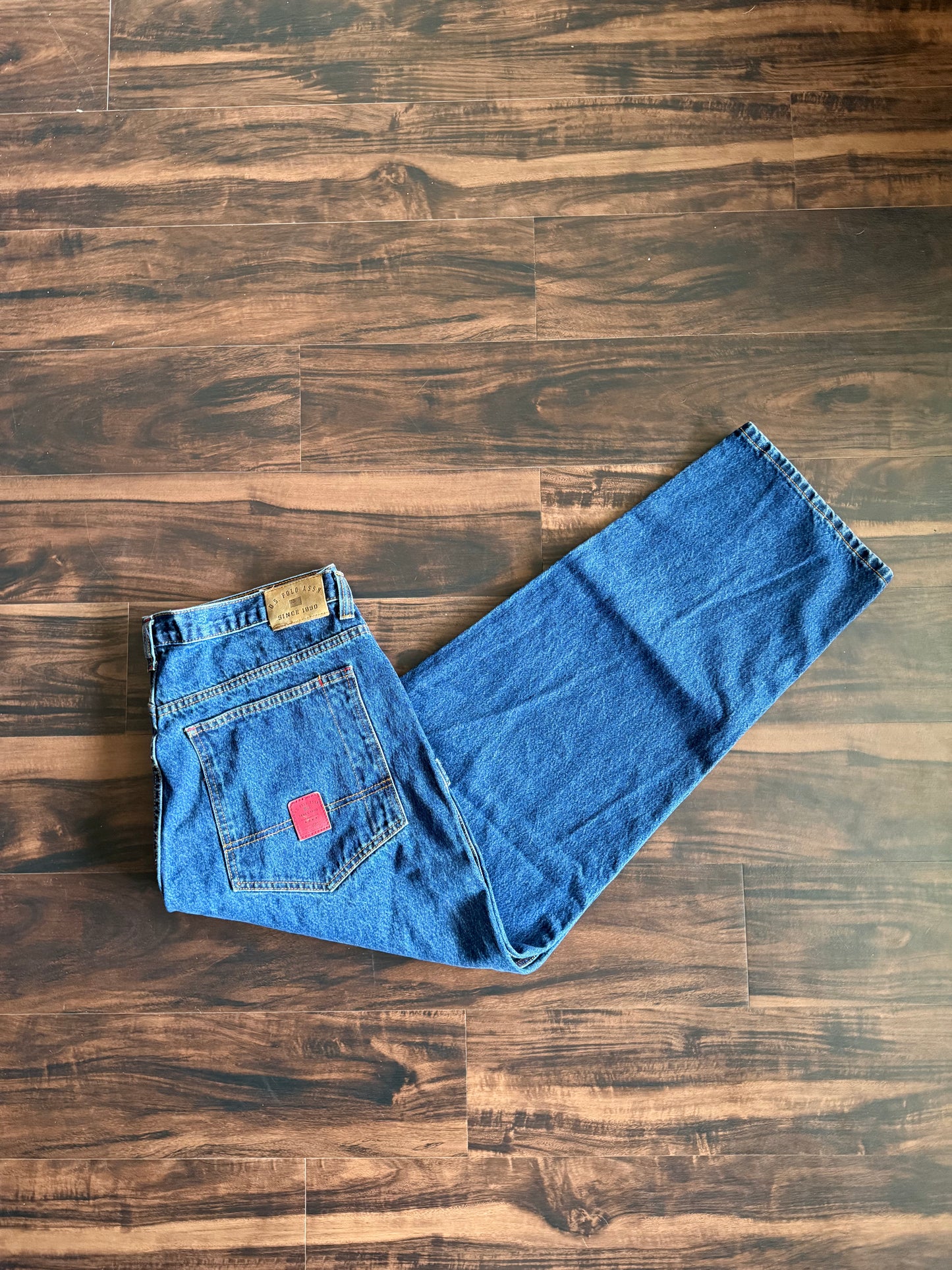 Vintage Y2K US Polo Association Baggy Carpenter Denim Jeans- 40x32