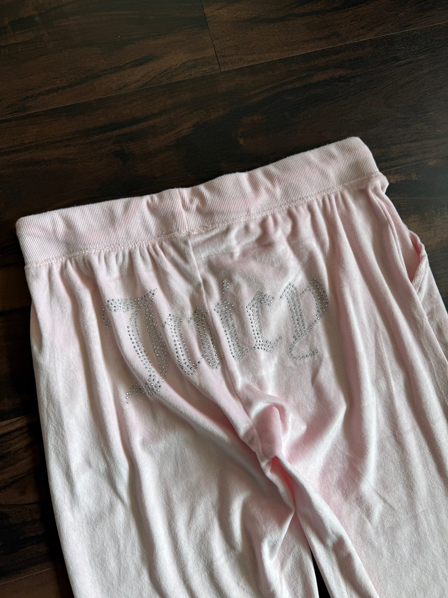 Vintage Juicy Couture Powder Pink Velour Track Pants- 31x31