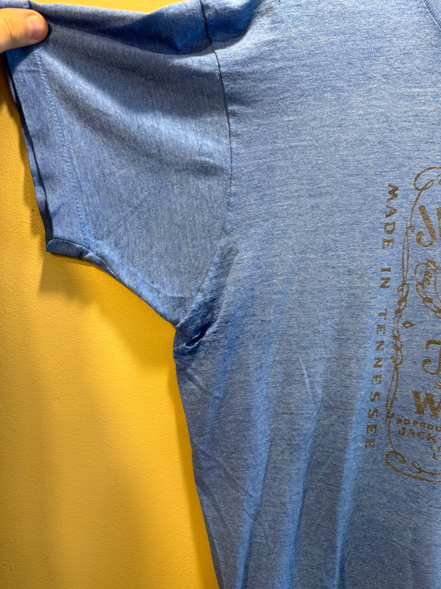 Vintage Jack Daniel’s Blue Paper Thin T-Shirt- L