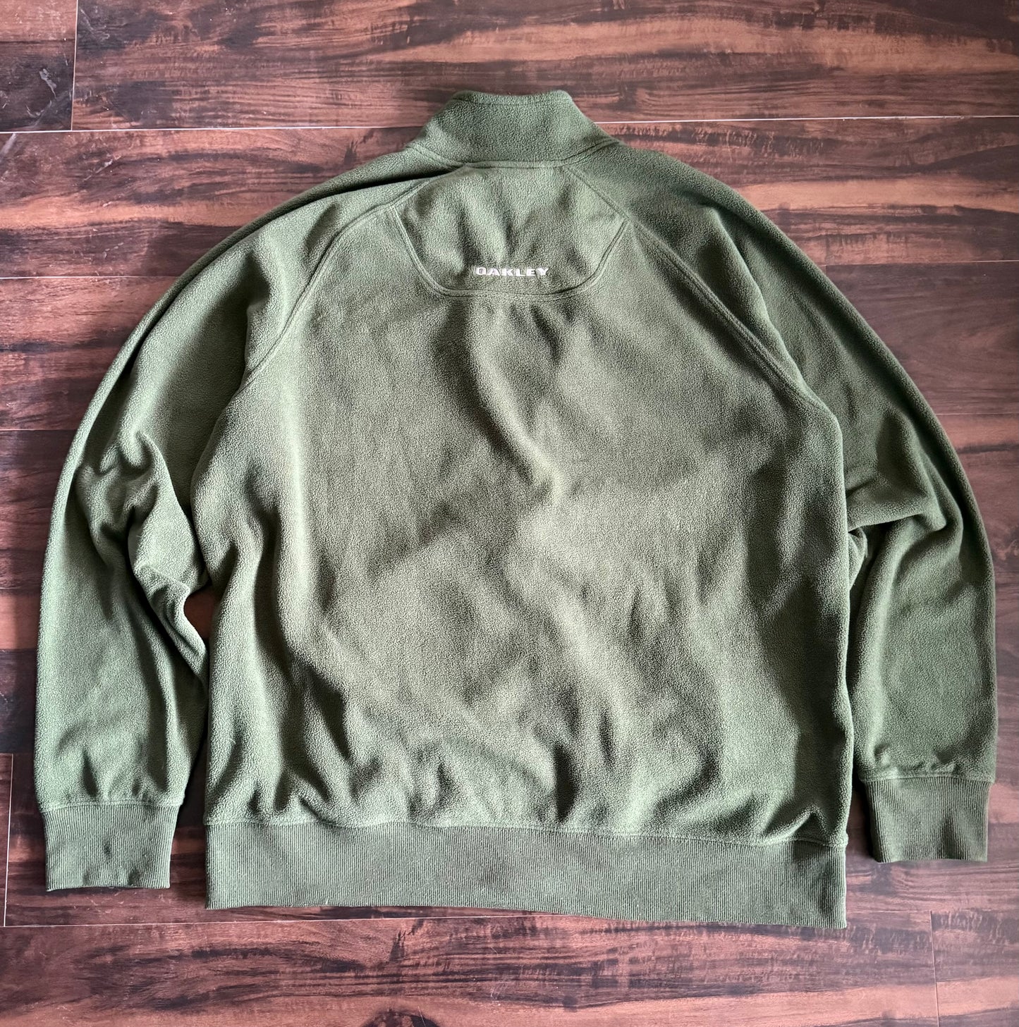 Vintage Oakley Forrest Green Full-Zip Tech Fleece Jacket- XL
