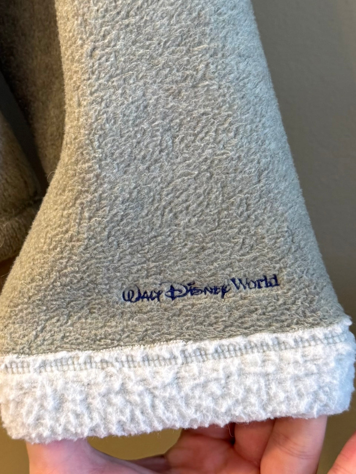 Vintage Walt Disney World Sage Green Fleece Jacket- L