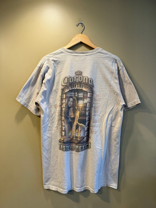 Vintage Corona Extra Taste of Mexico Tan T-Shirt- L