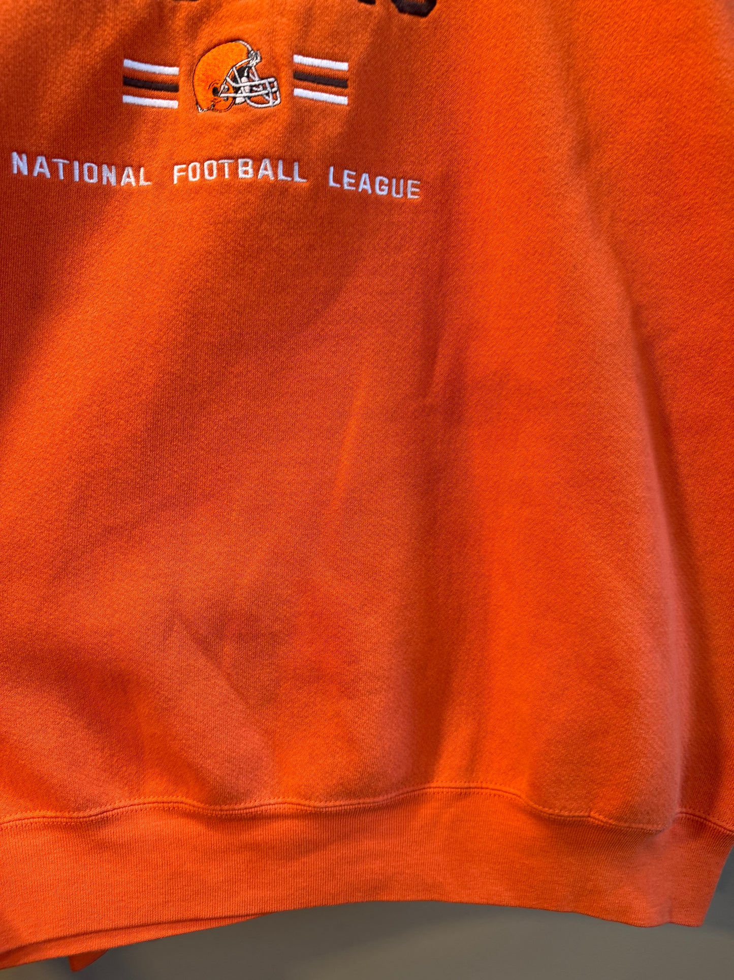 Vintage Cleveland Browns NFL Orange Sweatshirt- XXL