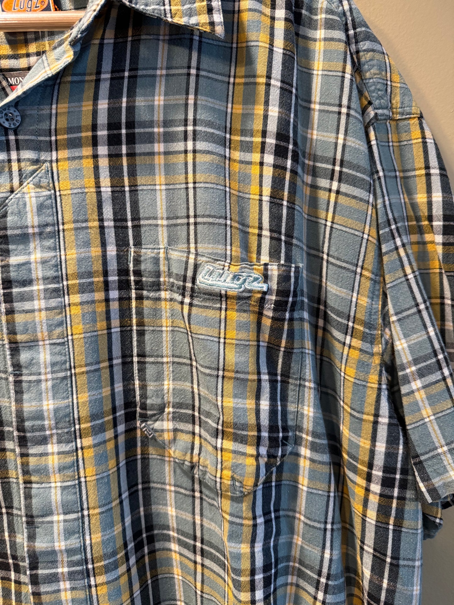 Vintage Lugz Skatewear Checkered Button-Up Shirt- L/XL