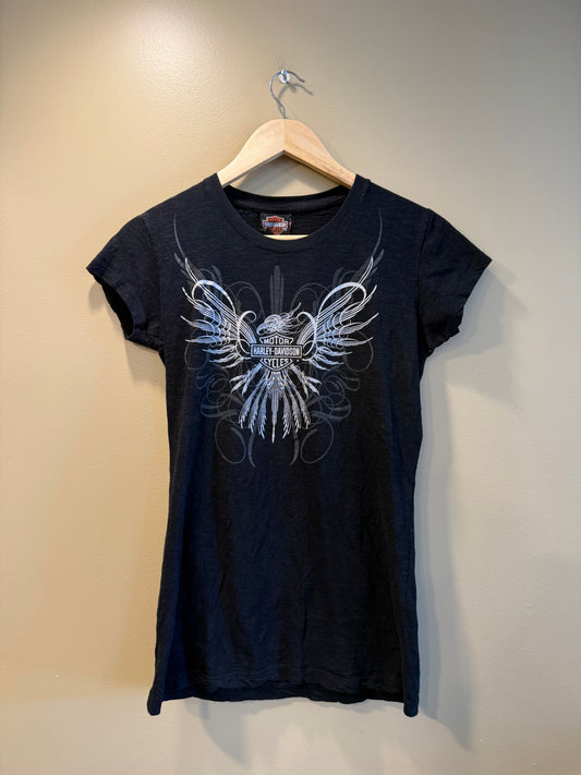 Vintage Harley Davidson Black Eagle T-Shirt- L