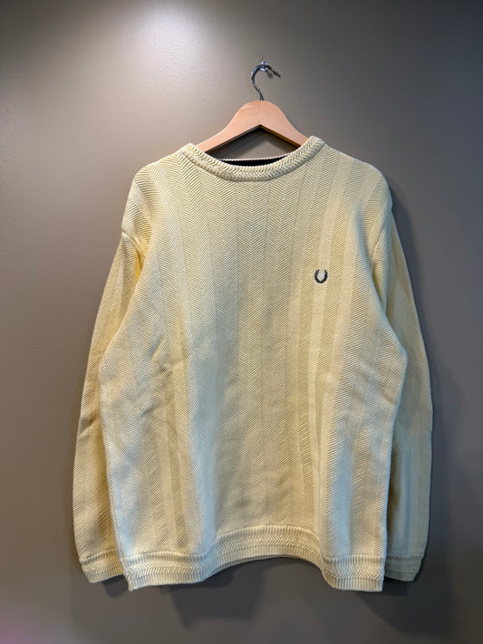 Vintage Chaps Ralph Lauren Butter Yellow Sweater- XL