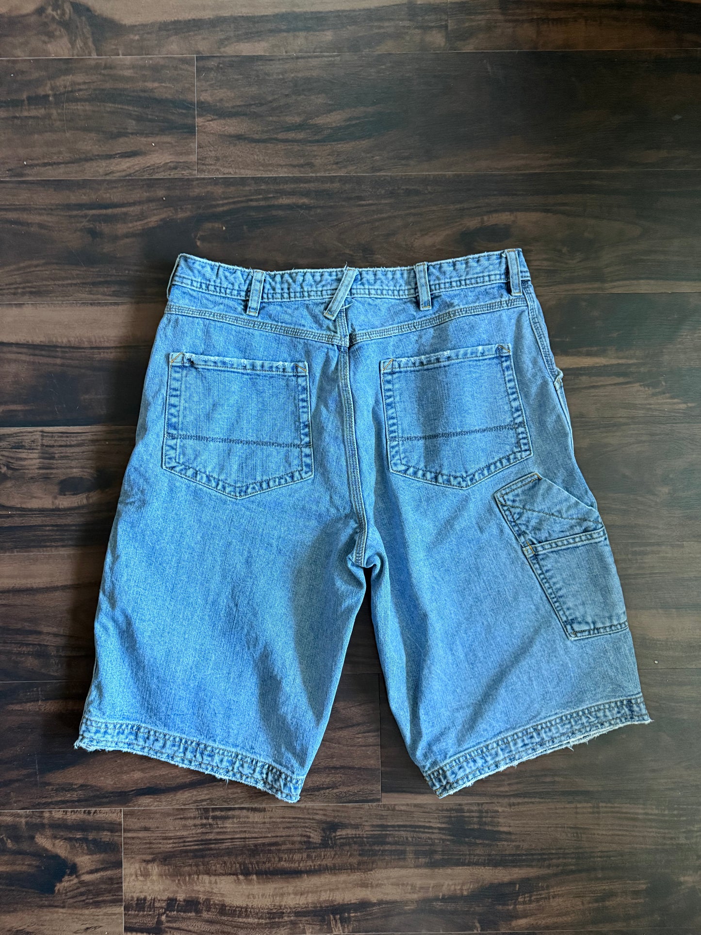 Vintage Y2K Urban Up Pipeline Baggy Carpenter Denim Jean Shorts- 33