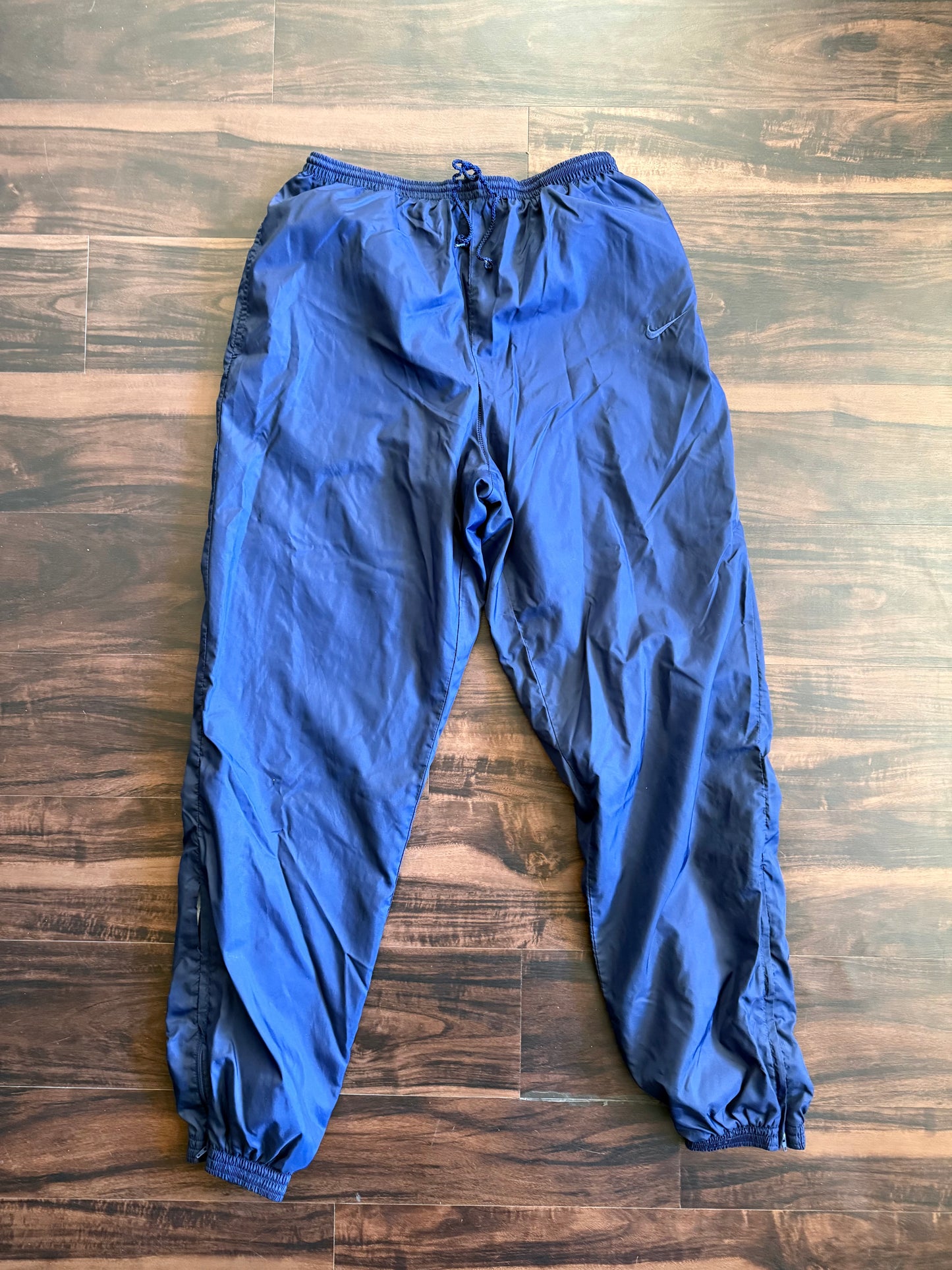 Vintage Nike Navy Blue Track Pants- 32x32