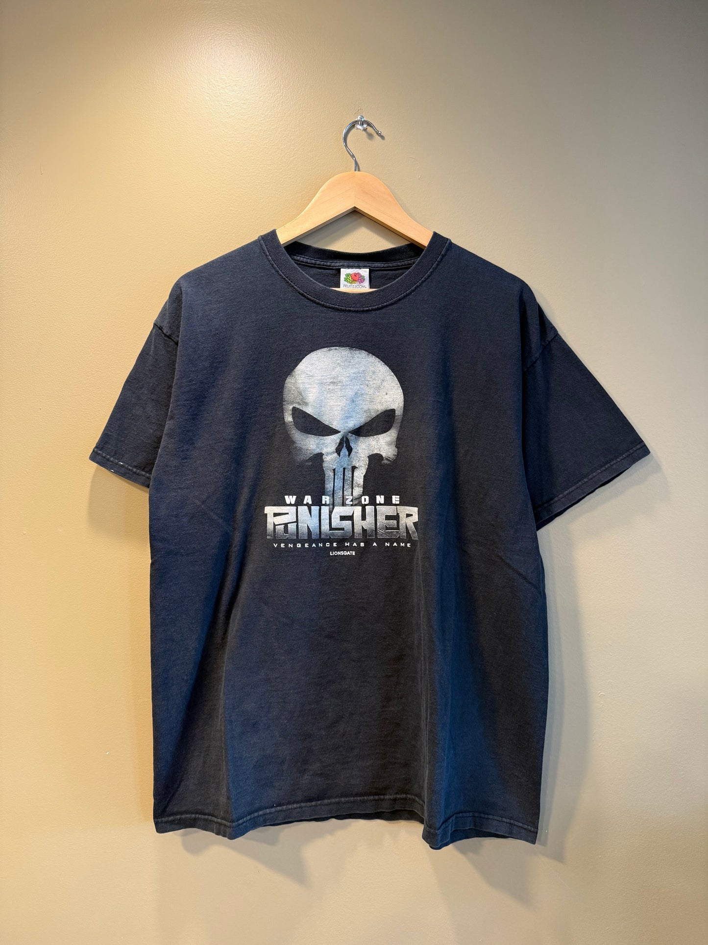 Vintage Marvel Punisher War Zone Black T-Shirt- XL