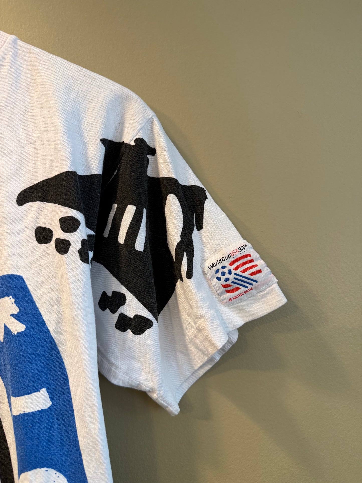 Vintage United States World Cup 94 All Over Print Baby Tee T-Shirt- S