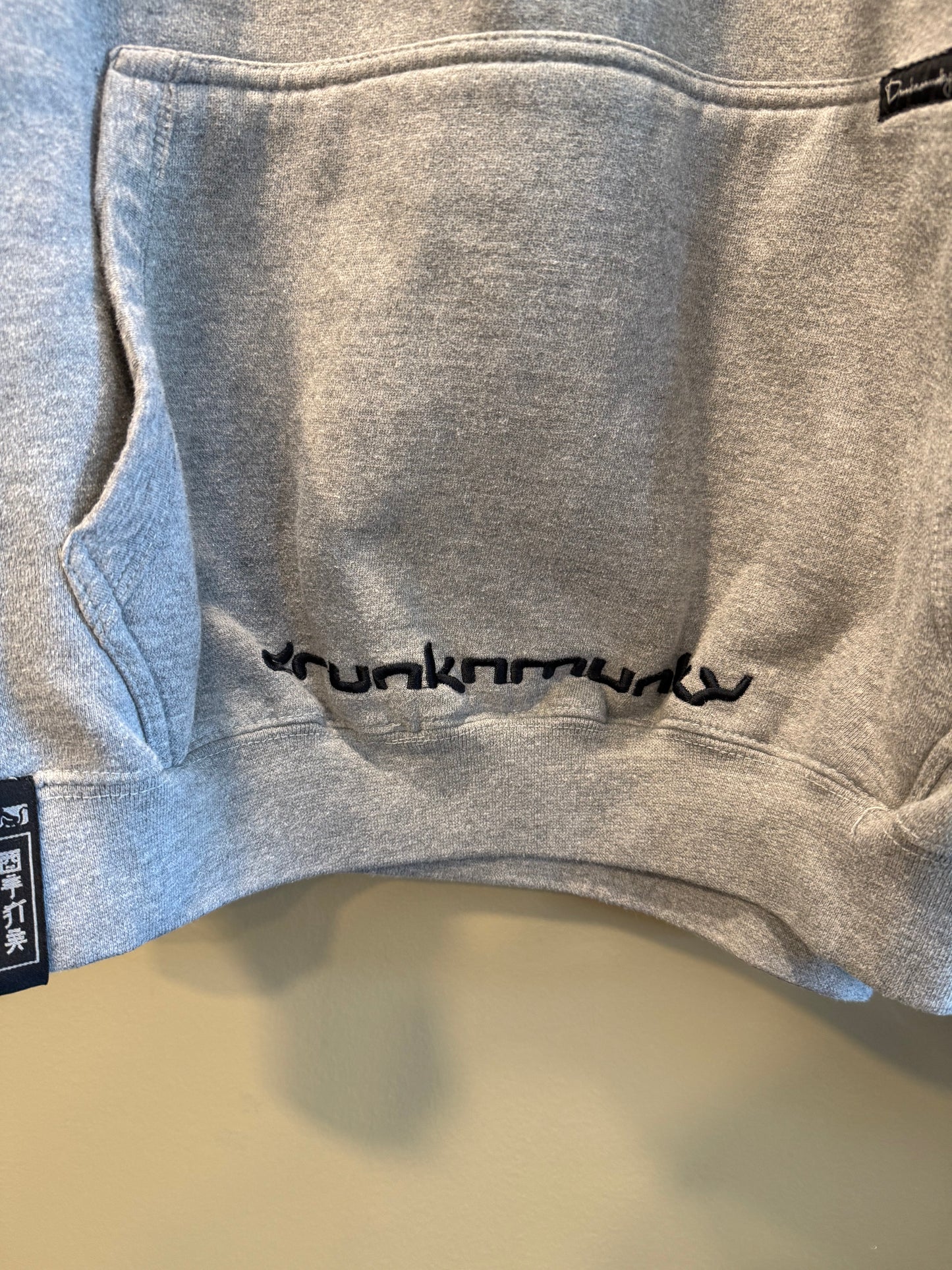 Vintage Y2K Drunk Munkey Hoodie Sweatshirt- XL