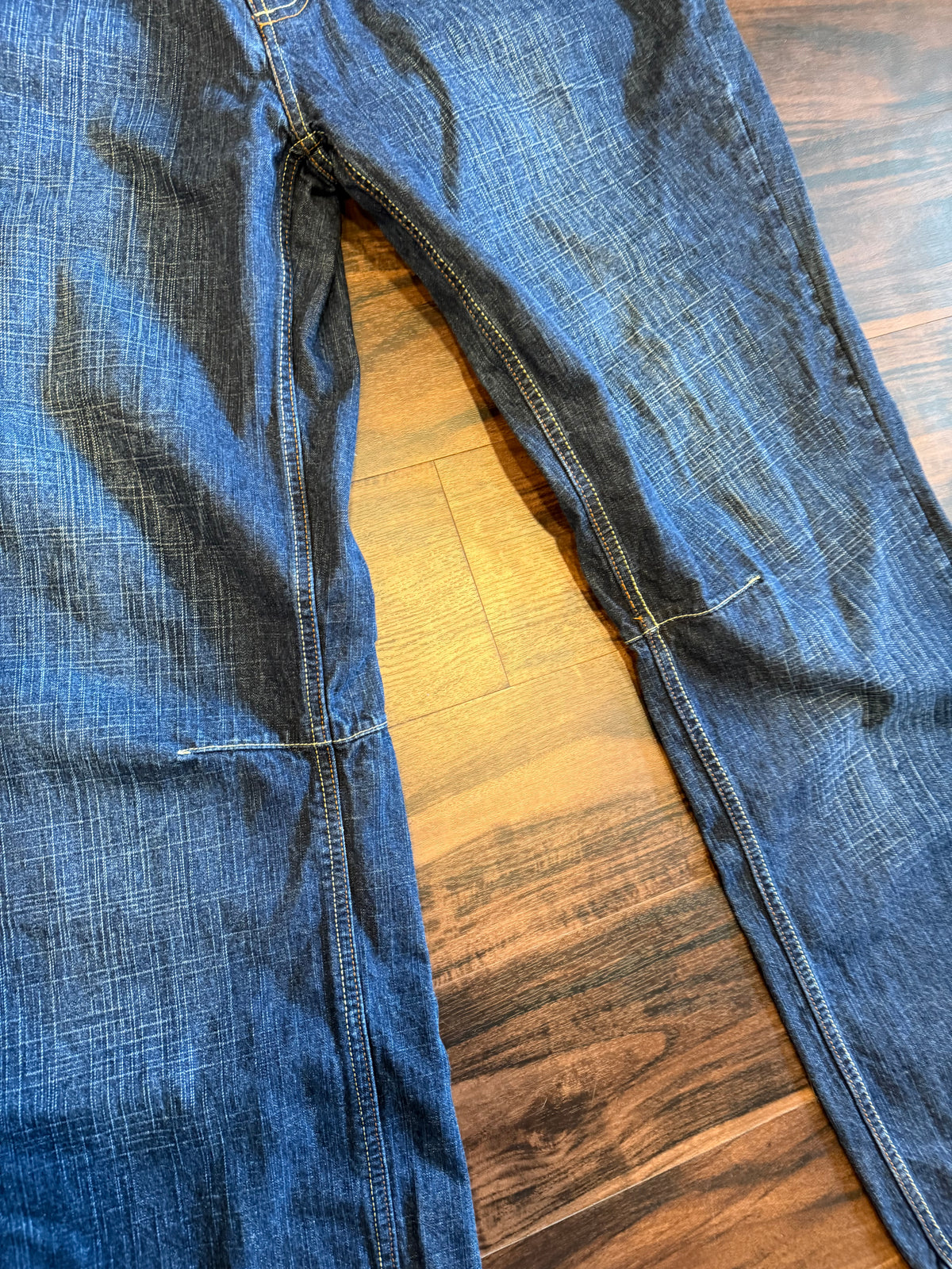 Vintage Drunkn Munkey Dark Wash Streetwear Baggy Jeans- 38x34