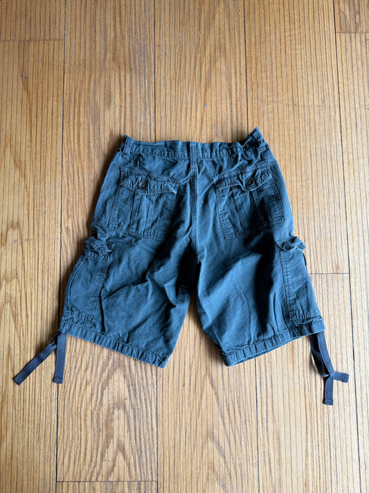 Vintage South Pole Dark Gray Streetwear Cargo Shorts- 28