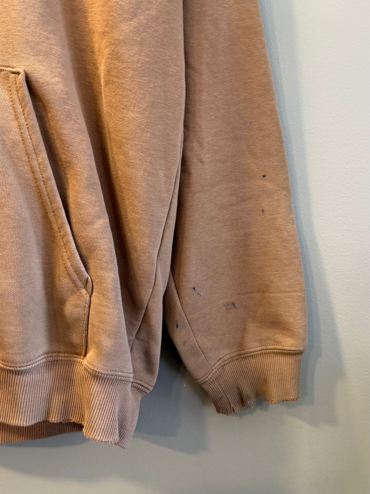 Vintage Carhartt Tan Distressed Hoodie Sweatshirt- M