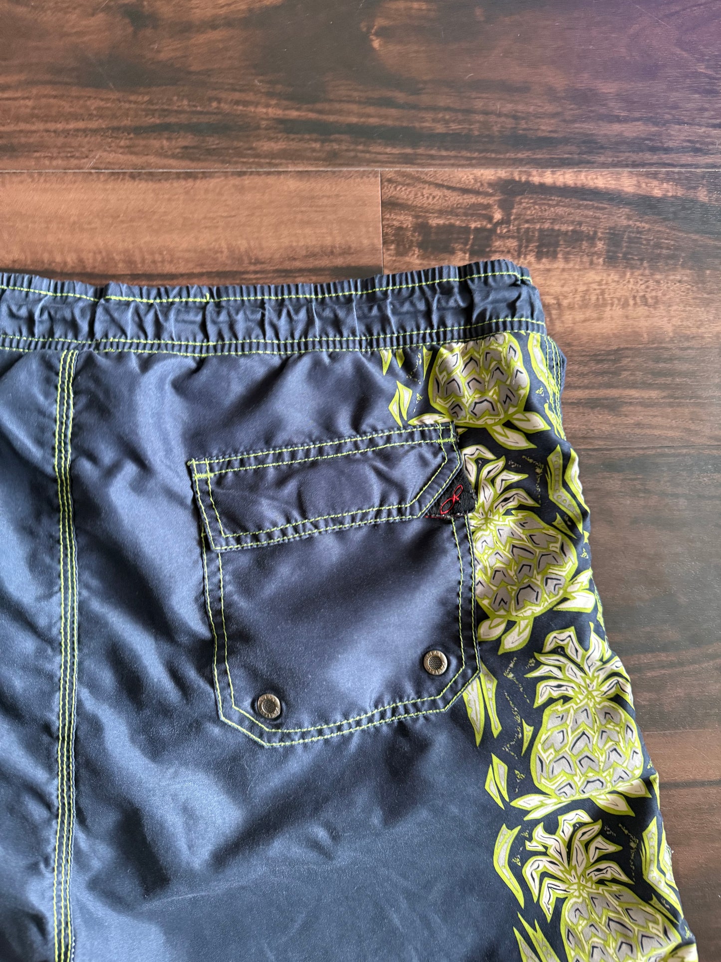 Vintage Ocean Pacific Tropical Board Shorts- 36
