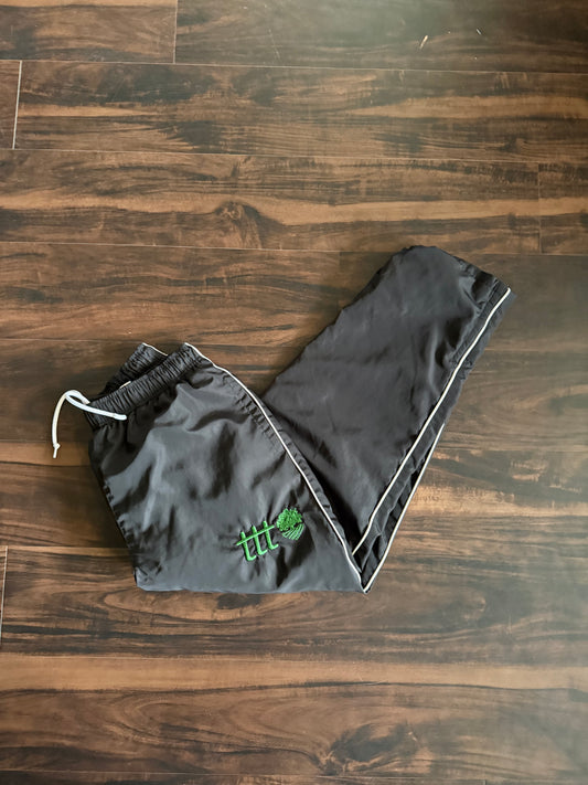 The Thrifting Tree Black Track Pants- S
