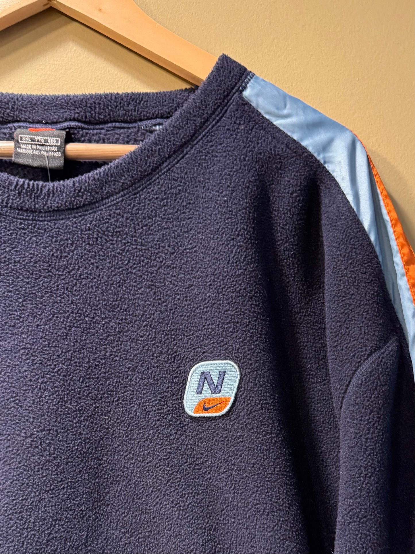 Vintage Nike Blue Fleece Crewneck Sweatshirt- XXL