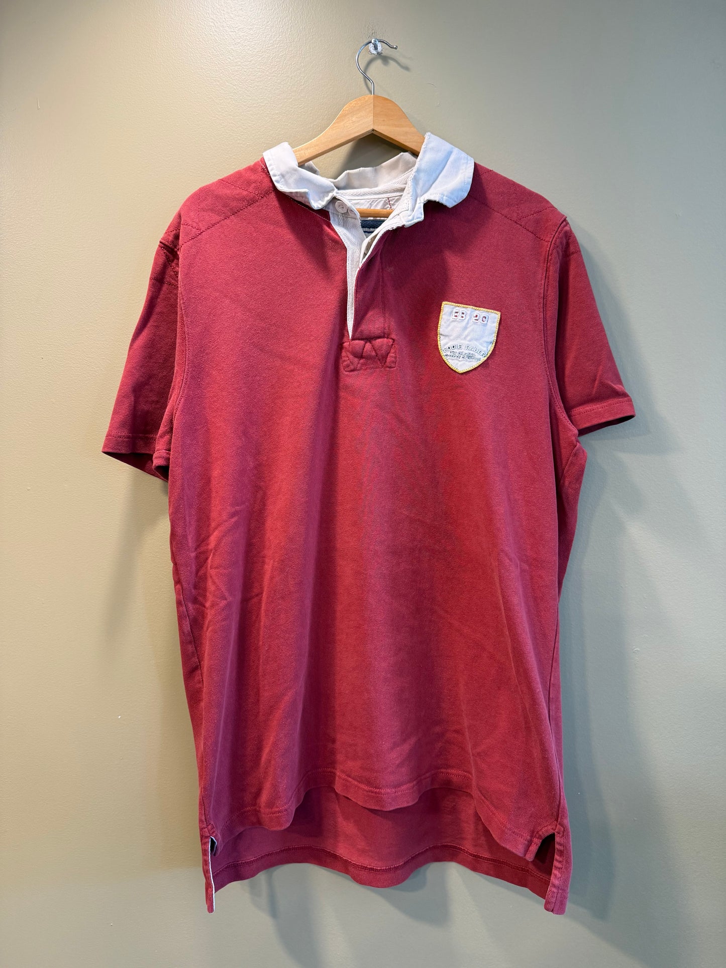 Vintage Eddie Bauer Outdoors Gear Red Polo Shirt- L