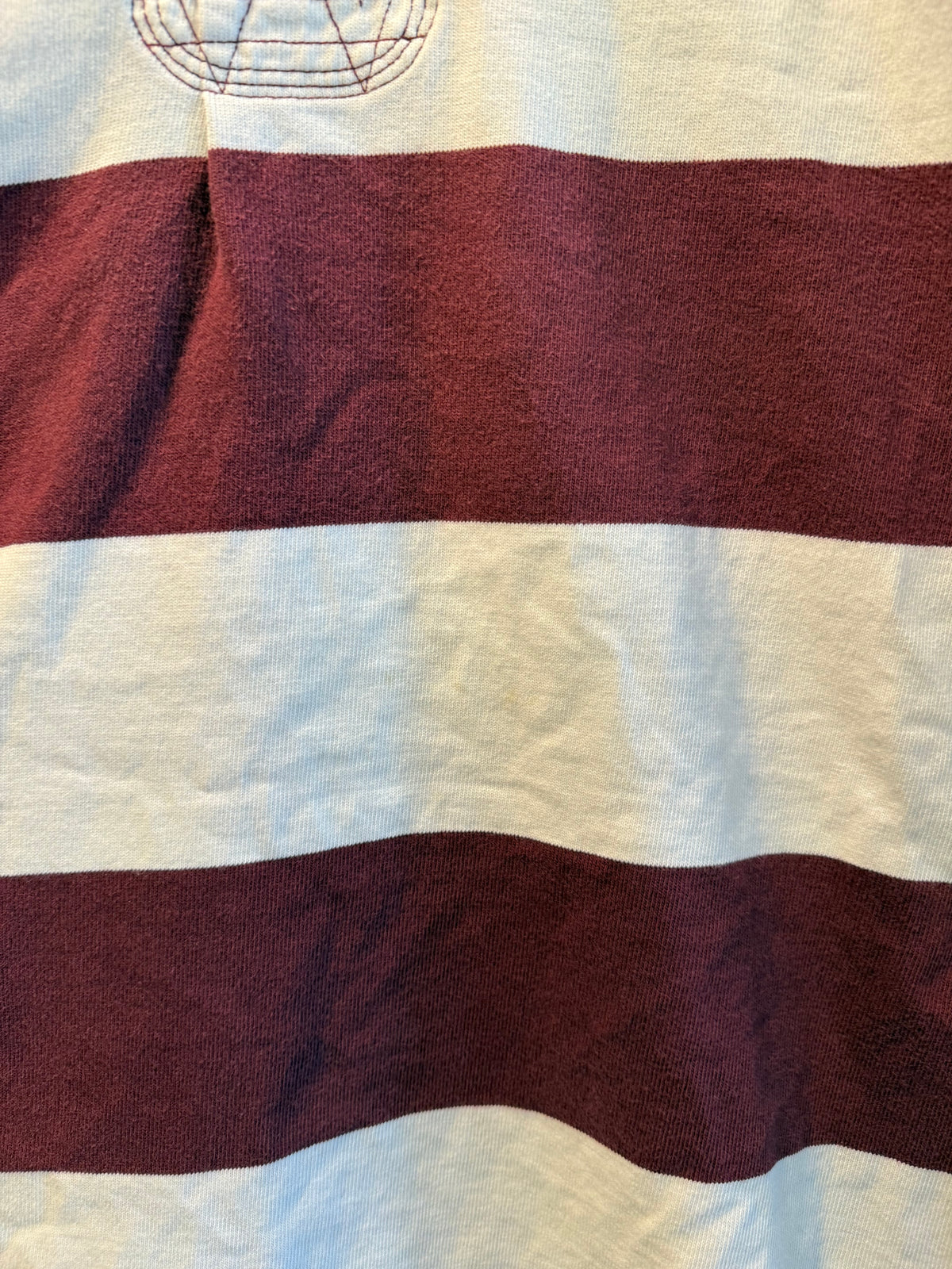 Vintage Polo Ralph Lauren Crimson & White Rugby Shirt- XL